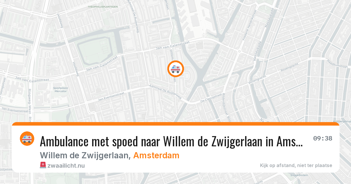 Ambulance met spoed naar Willem de Zwijgerlaan in Amsterdam — 10 mrt 2026