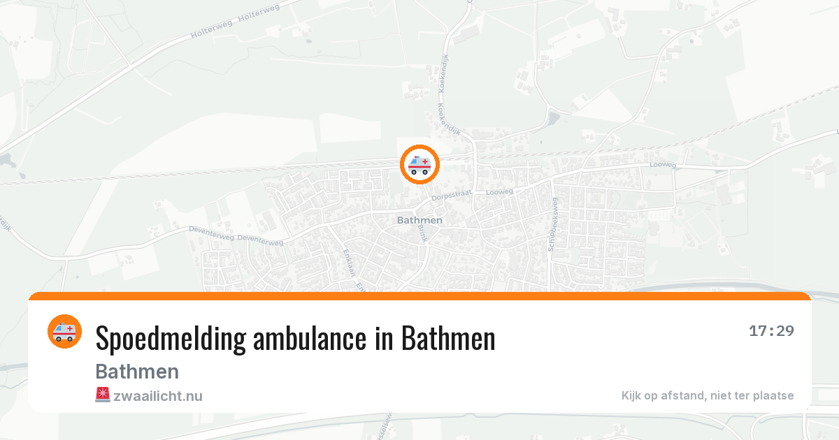 Spoedmelding ambulance in Bathmen — 21 mei 2026