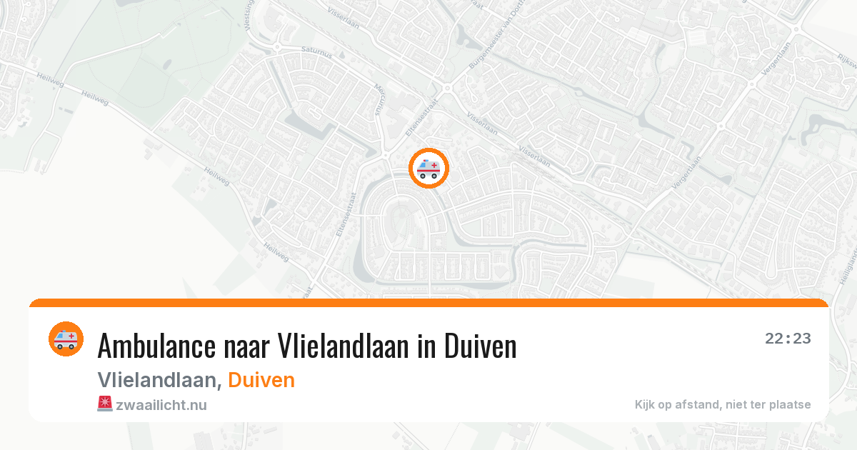 Ambulance naar Vlielandlaan in Duiven — 2 apr 2026