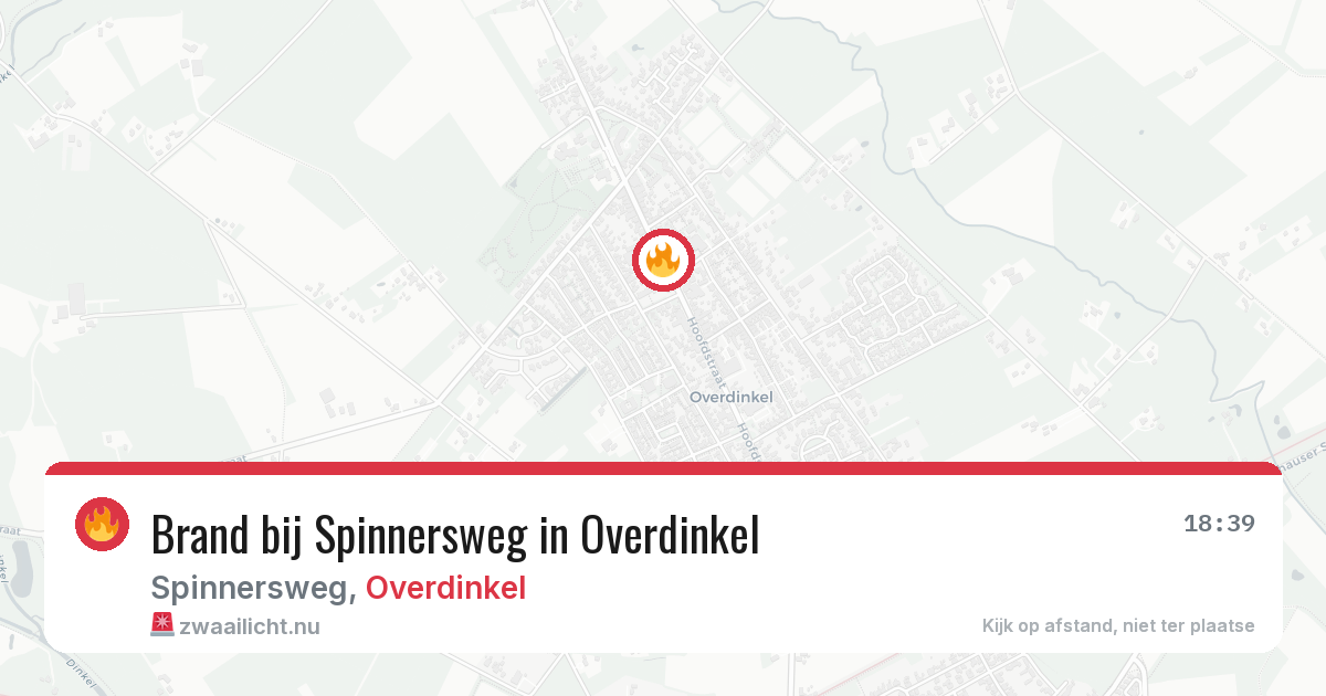 Brand bij Spinnersweg in Overdinkel — 25 apr 2026