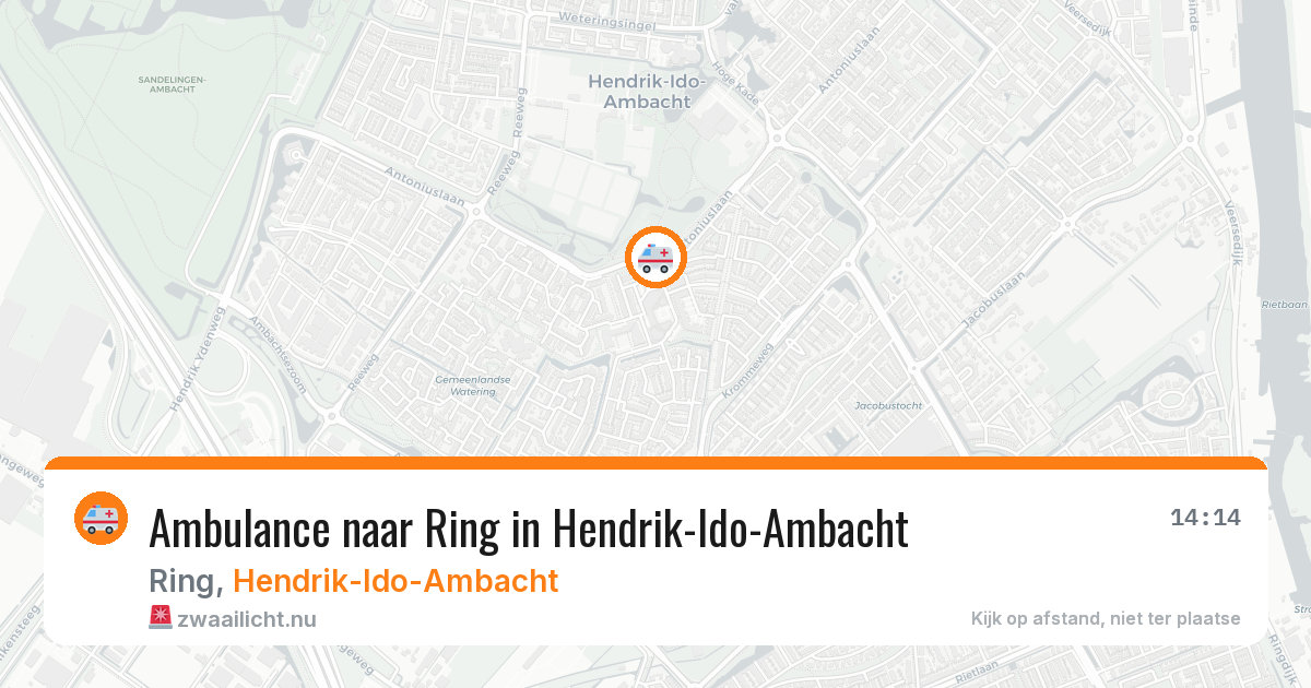 Ambulance naar Ring in Hendrik-Ido-Ambacht — 17 mrt 2026
