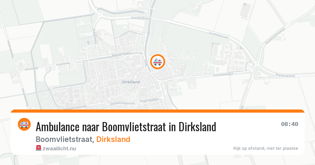 Ambulance naar Boomvlietstraat in Dirksland — 17 mrt 2026