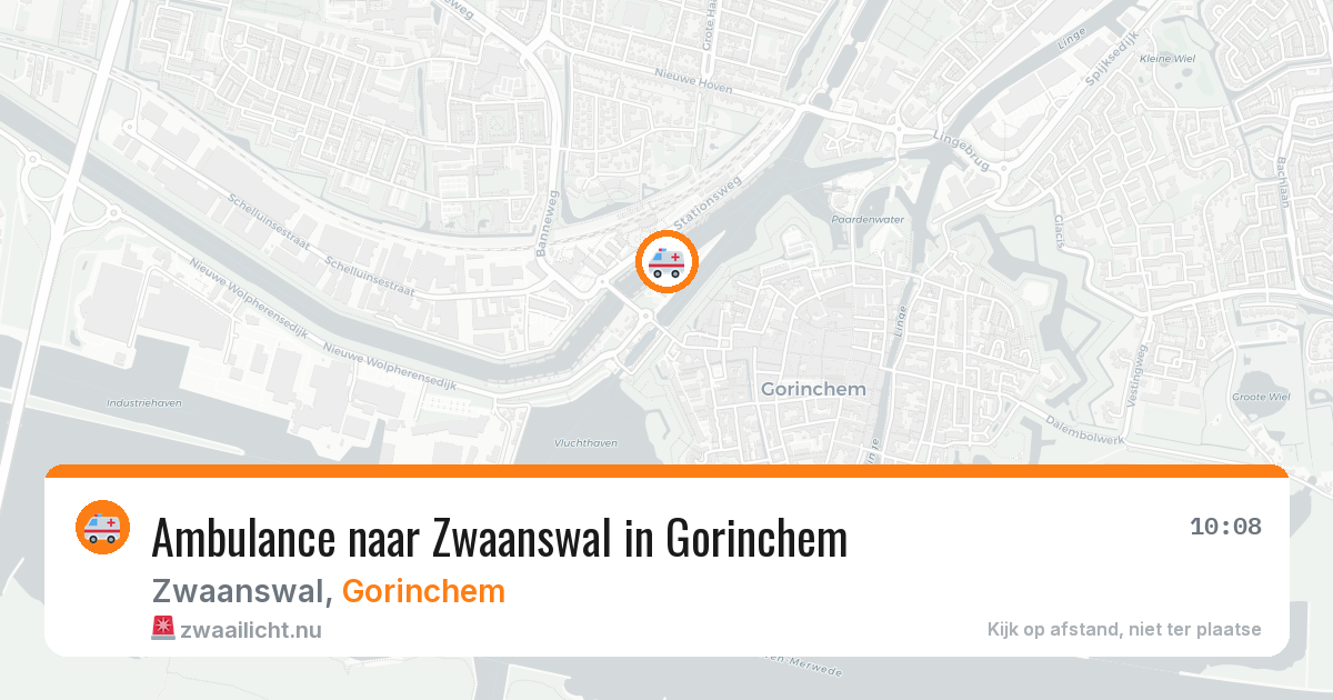 Ambulance naar Zwaanswal in Gorinchem — 28 apr 2026