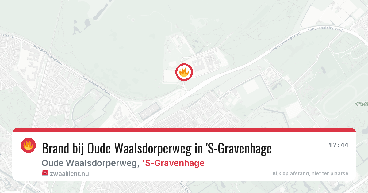 Brand bij Oude Waalsdorperweg in 'S-Gravenhage — 2 mei 2026