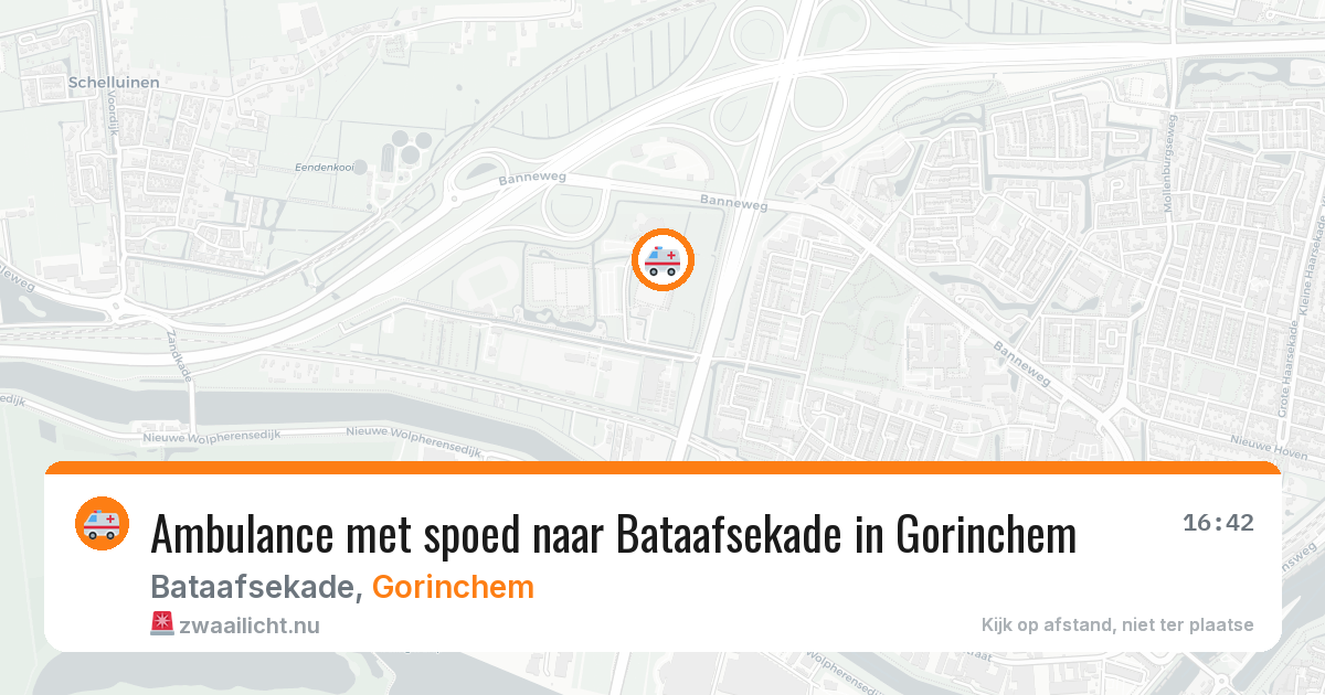 Ambulance met spoed naar Bataafsekade in Gorinchem — 4 apr 2026