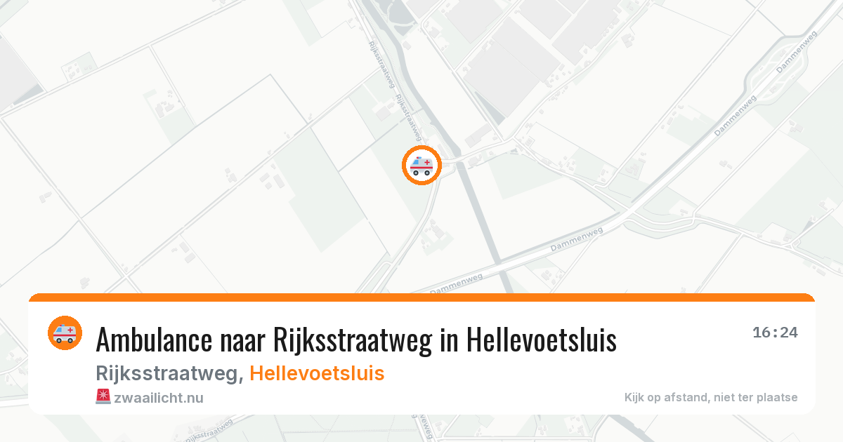 Ambulance naar Rijksstraatweg in Hellevoetsluis — 28 mrt 2026