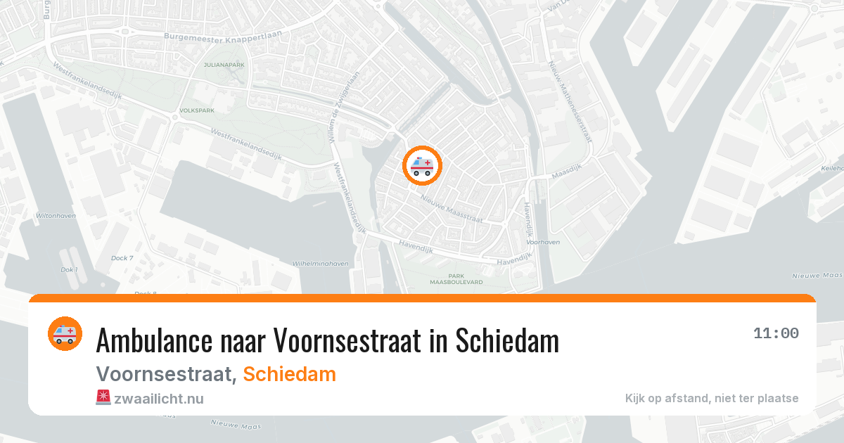 Ambulance naar Voornsestraat in Schiedam — 1 jun 2026