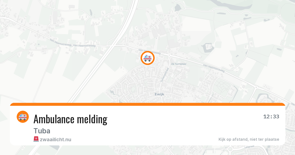 Ambulance melding — 20 jul 2026