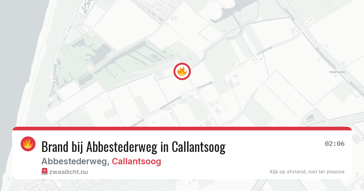 Brand bij Abbestederweg in Callantsoog — 5 jun 2026