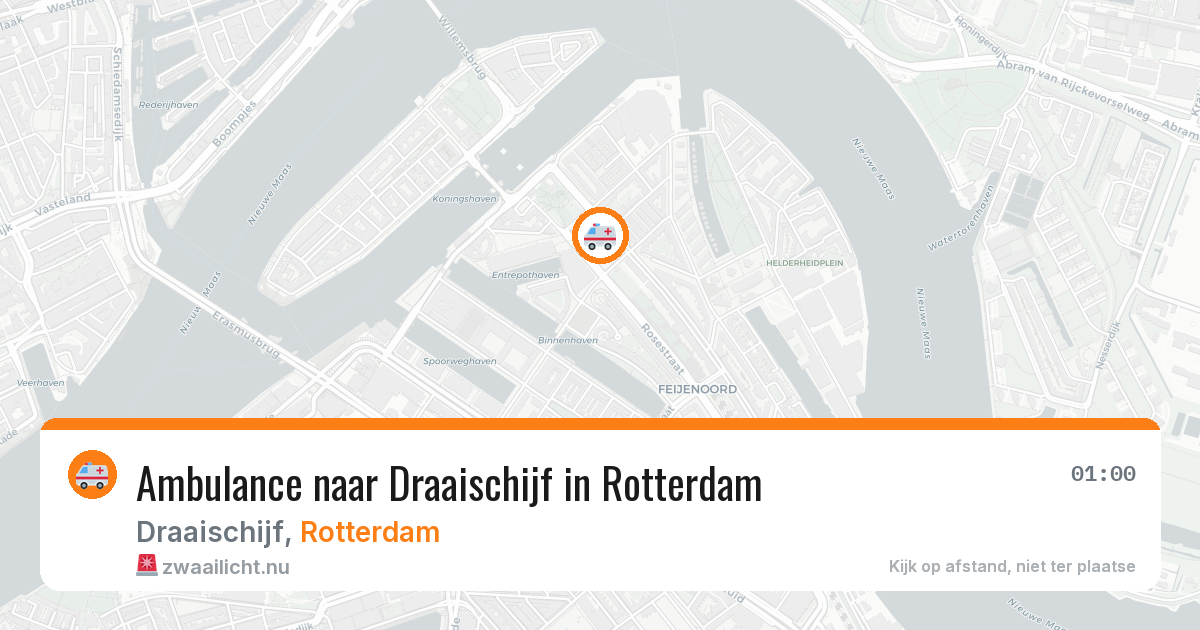 Ambulance naar Draaischijf in Rotterdam — 31 mei 2026