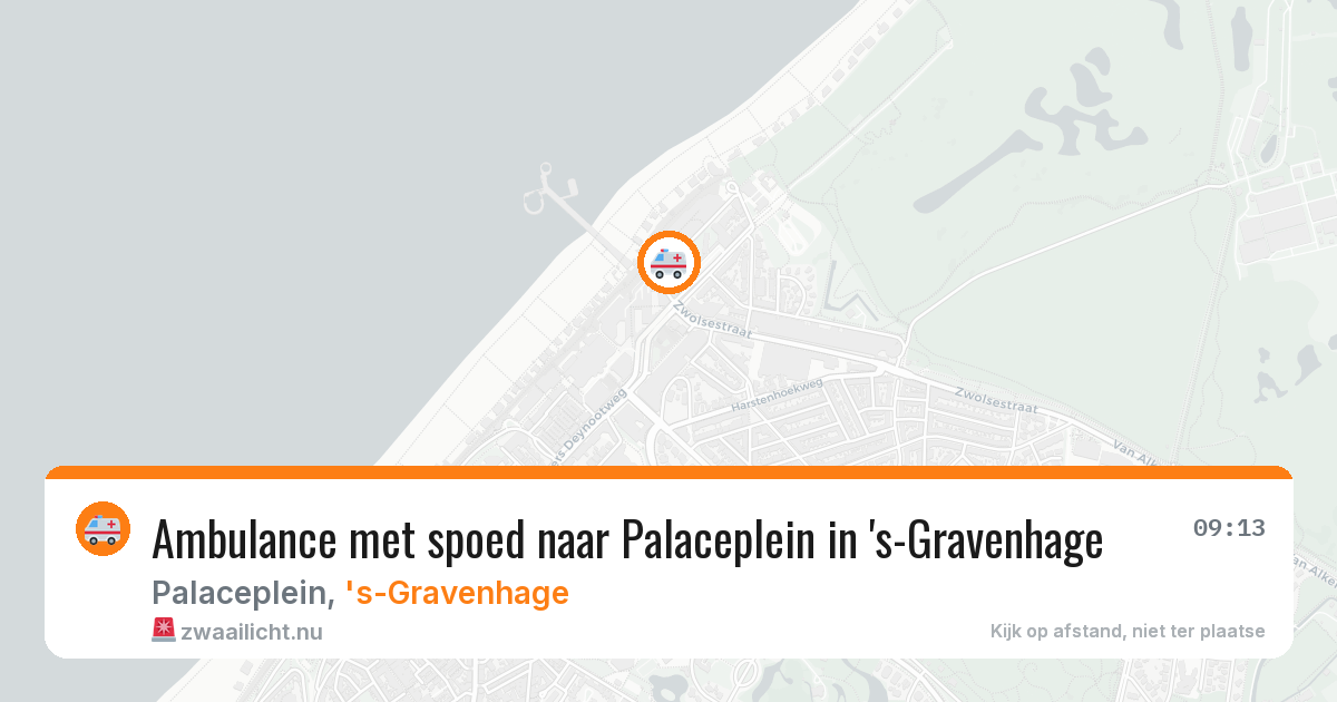 Ambulance met spoed naar Palaceplein in 's-Gravenhage — 15 jul 2026
