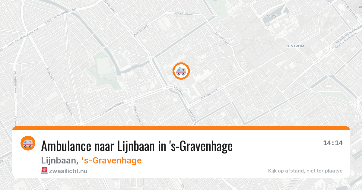 Ambulance naar Lijnbaan in 's-Gravenhage — 15 mei 2026