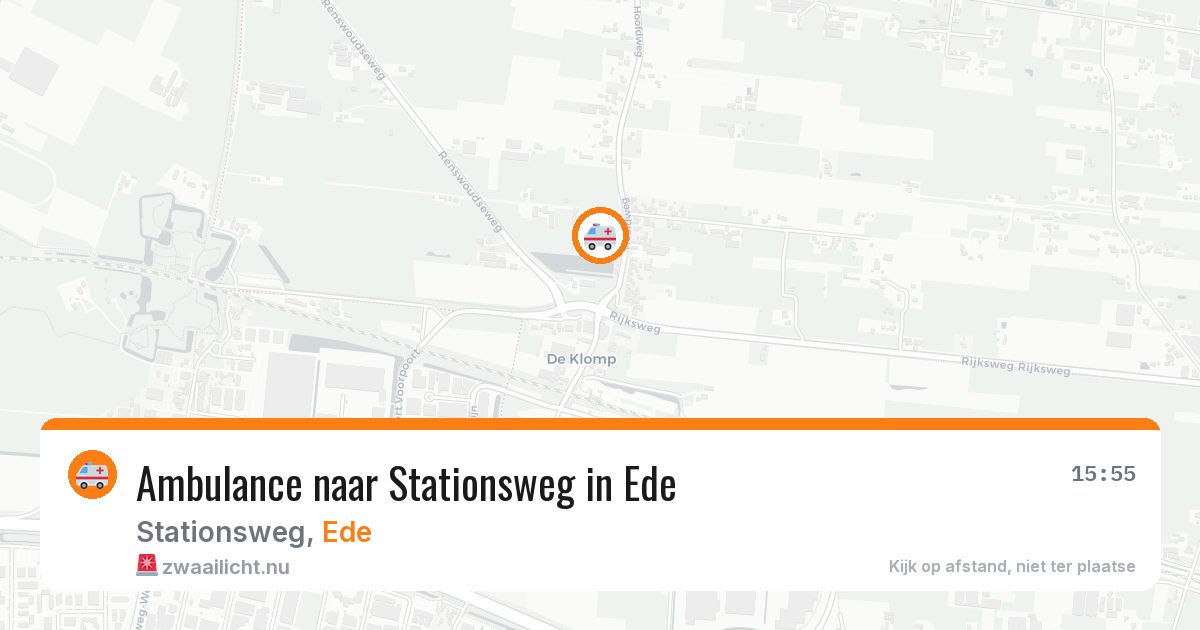 Ambulance naar Stationsweg in Ede — 19 mrt 2026