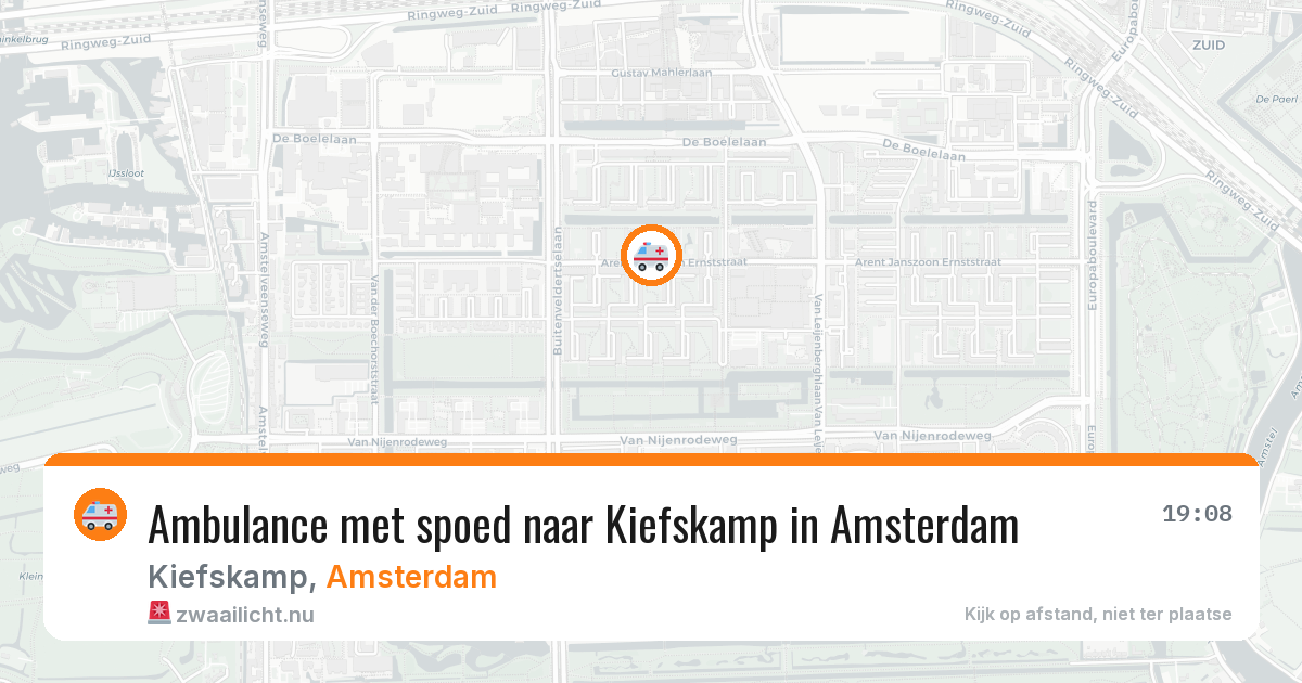 Ambulance met spoed naar Kiefskamp in Amsterdam — 23 apr 2026