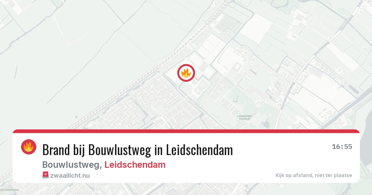 Brand bij Bouwlustweg in Leidschendam — 19 mrt 2026
