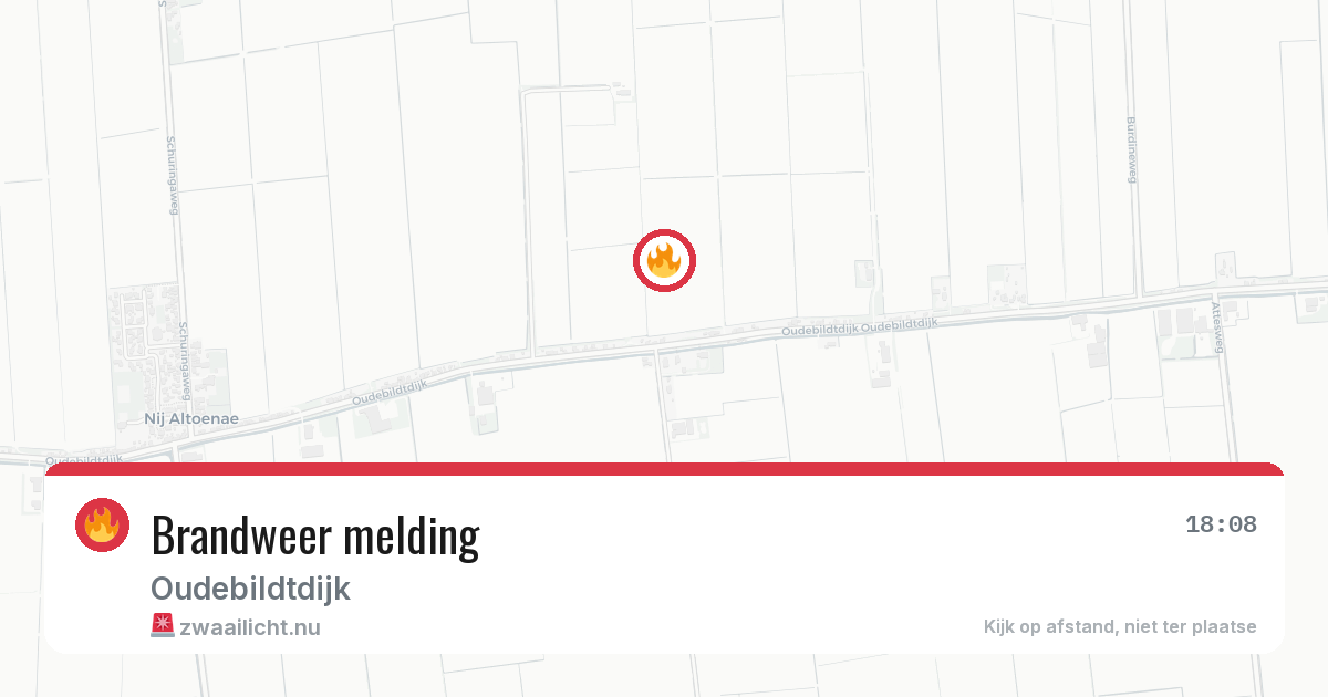 Brandweer melding — 17 jul 2026