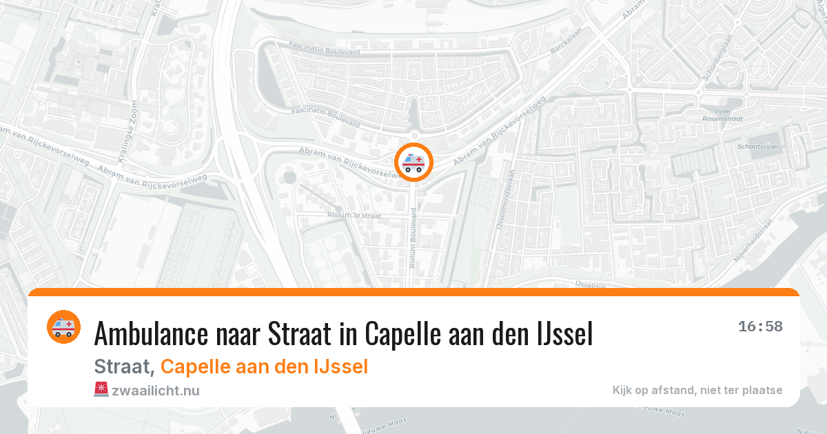 Ambulance naar Straat in Capelle aan den IJssel — 13 jul 2026