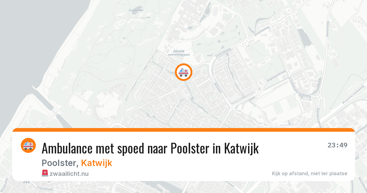 Ambulance met spoed naar Poolster in Katwijk — 21 jul 2026