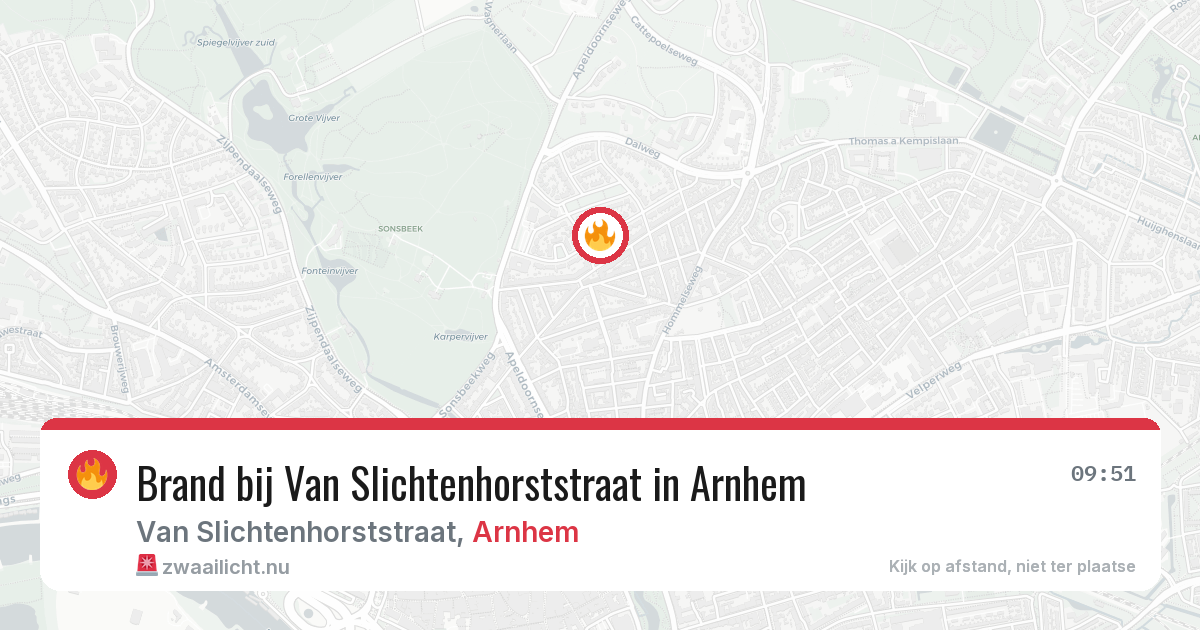 Brand bij Van Slichtenhorststraat in Arnhem — 23 mei 2026