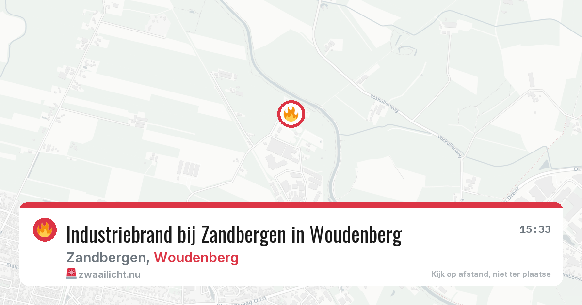 Industriebrand bij Zandbergen in Woudenberg — 23 jul 2026