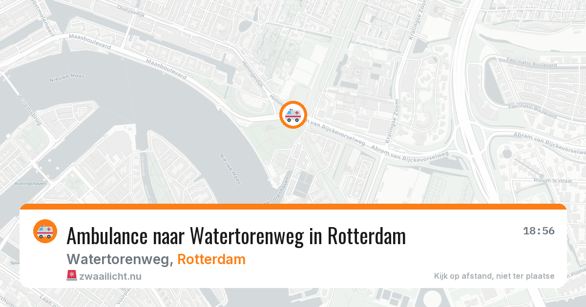 Ambulance naar Watertorenweg in Rotterdam — 17 mrt 2026