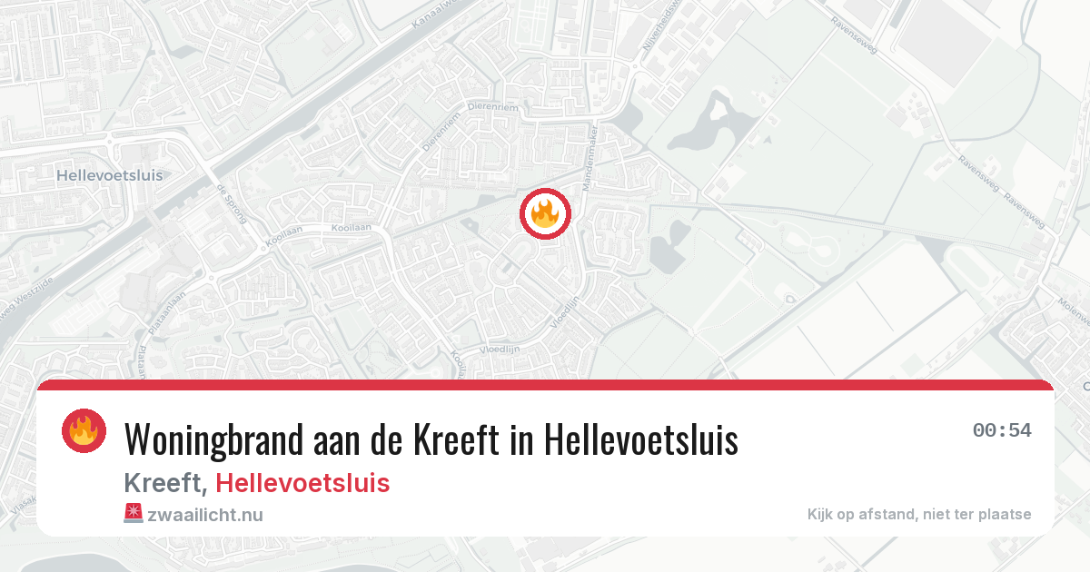 Woningbrand aan de Kreeft in Hellevoetsluis — 27 mei 2026
