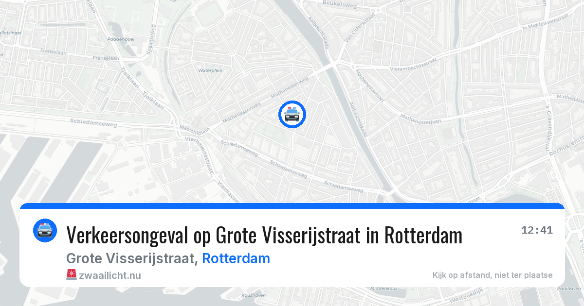 Verkeersongeval op Grote Visserijstraat in Rotterdam — 24 mei 2026