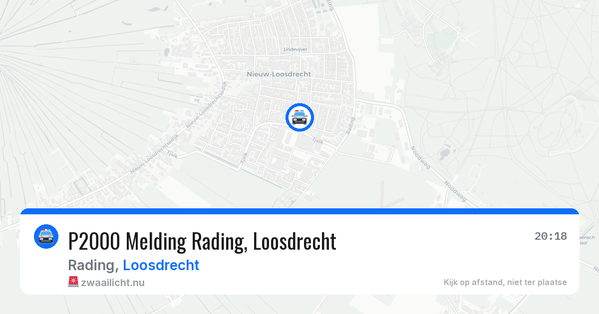 P2000 Melding Rading, Loosdrecht — 23 jun 2026