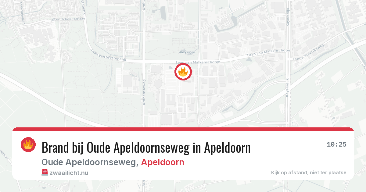 Brand bij Oude Apeldoornseweg in Apeldoorn — 21 jul 2026