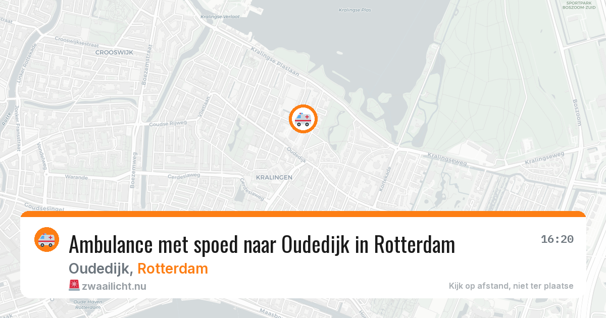 Ambulance met spoed naar Oudedijk in Rotterdam — 2 jun 2026