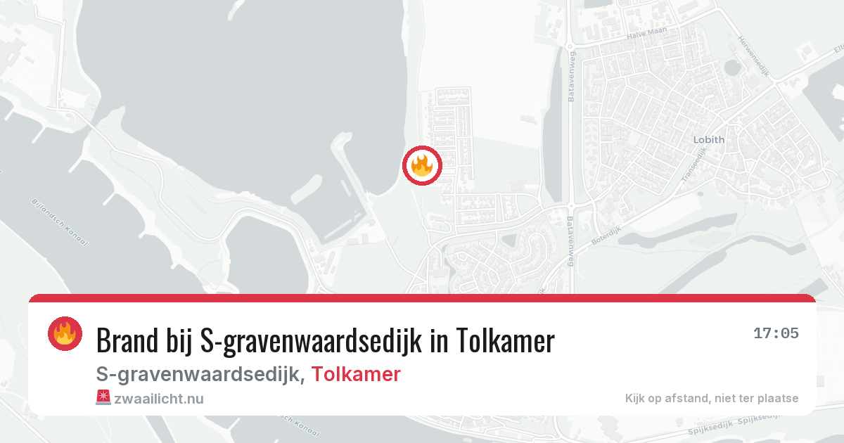 Brand bij S-gravenwaardsedijk in Tolkamer — 11 jul 2026
