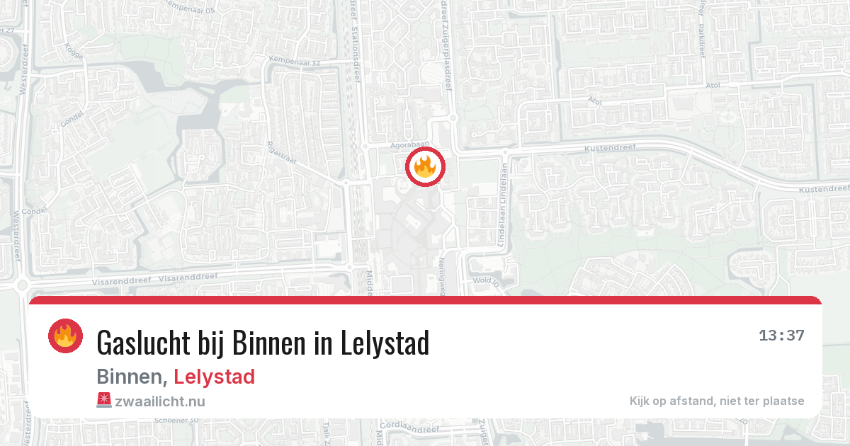 Gaslucht bij Binnen in Lelystad — 29 mei 2026