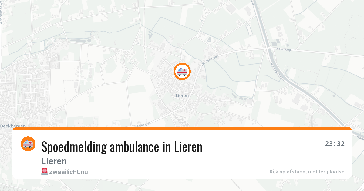 Spoedmelding ambulance in Lieren — 4 jul 2026