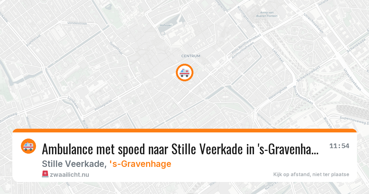 Ambulance met spoed naar Stille Veerkade in 's-Gravenhage — 28 mei 2026