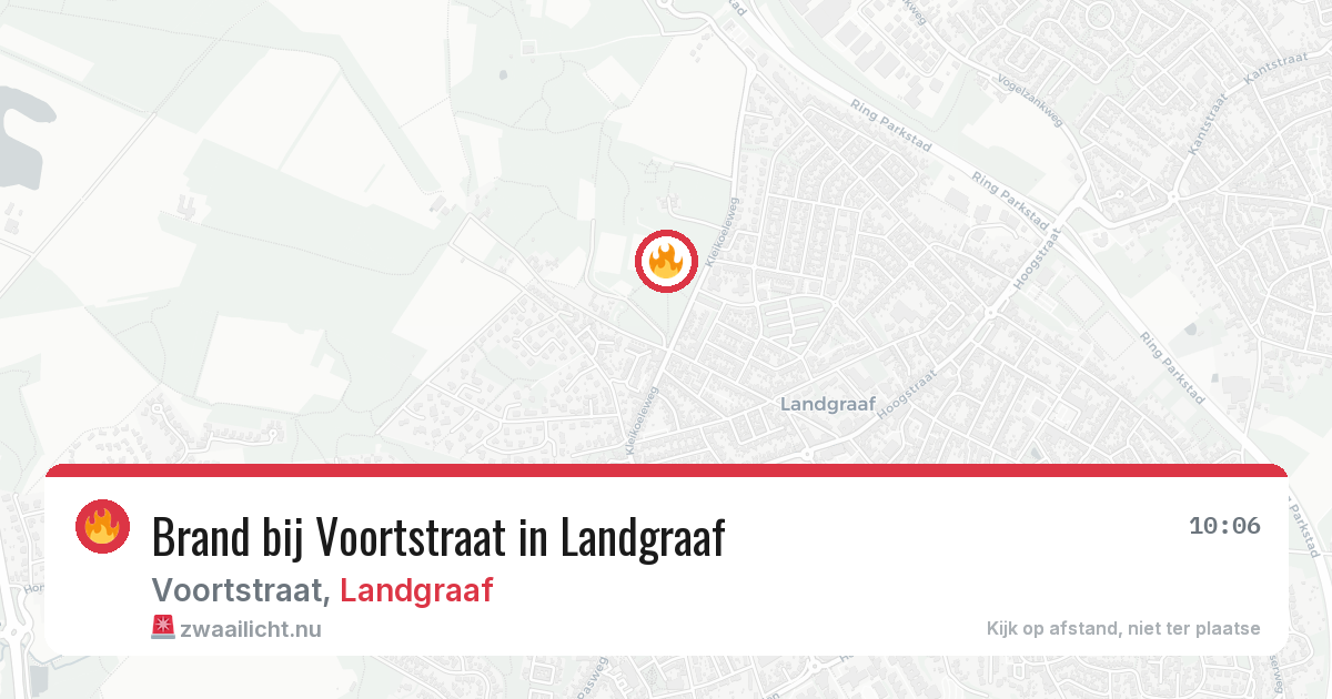 Brand bij Voortstraat in Landgraaf — 22 mrt 2026