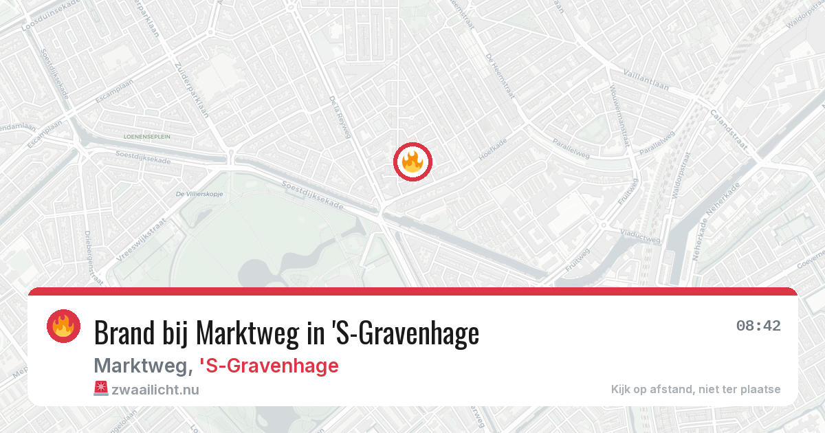 Brand bij Marktweg in 'S-Gravenhage — 19 mei 2026