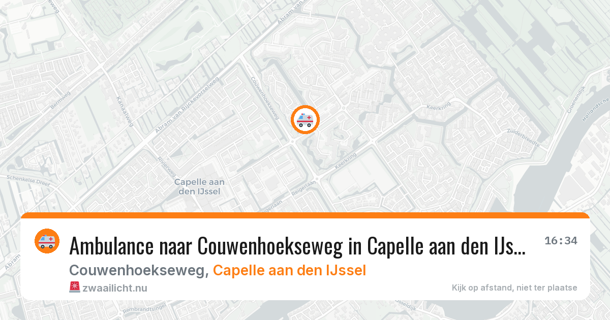 Ambulance naar Couwenhoekseweg in Capelle aan den IJssel — 23 mei 2026