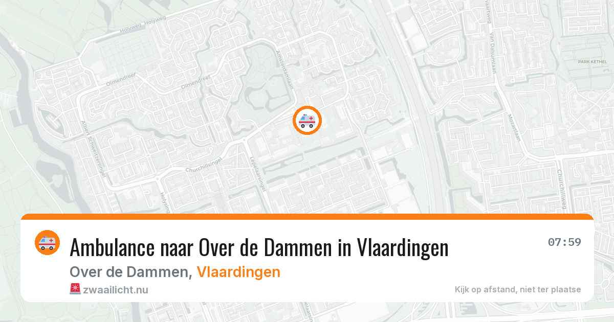 Ambulance naar Over de Dammen in Vlaardingen — 14 jul 2026