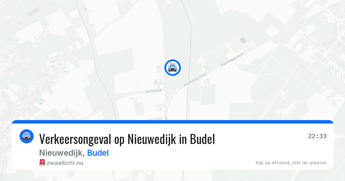 Verkeersongeval op Nieuwedijk in Budel — 10 jul 2026