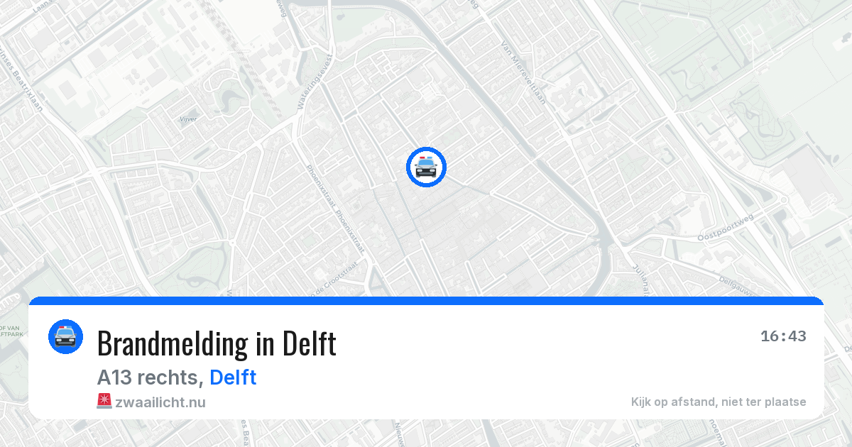 Brandmelding in Delft — 8 mei 2026