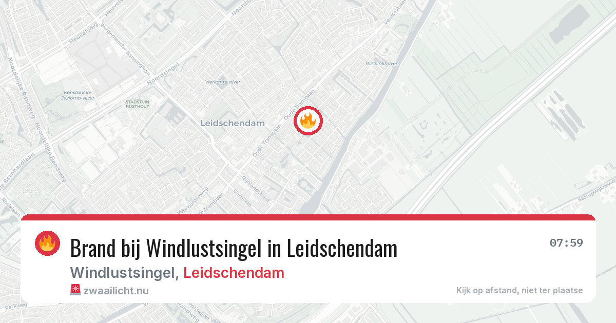 Brand bij Windlustsingel in Leidschendam — 17 jul 2026