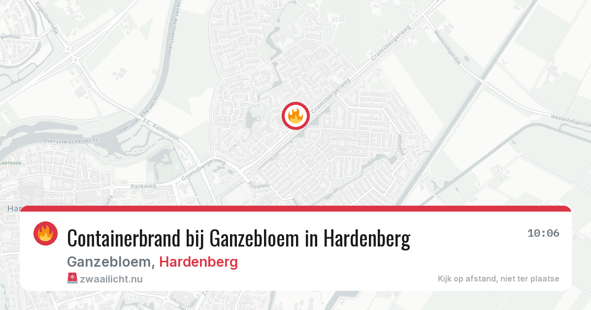 Containerbrand bij Ganzebloem in Hardenberg — 7 jun 2026