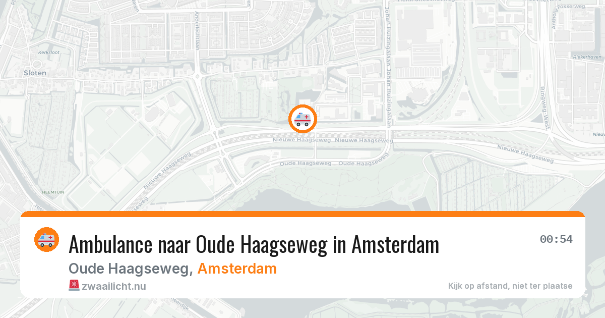 Ambulance naar Oude Haagseweg in Amsterdam — 13 jul 2026