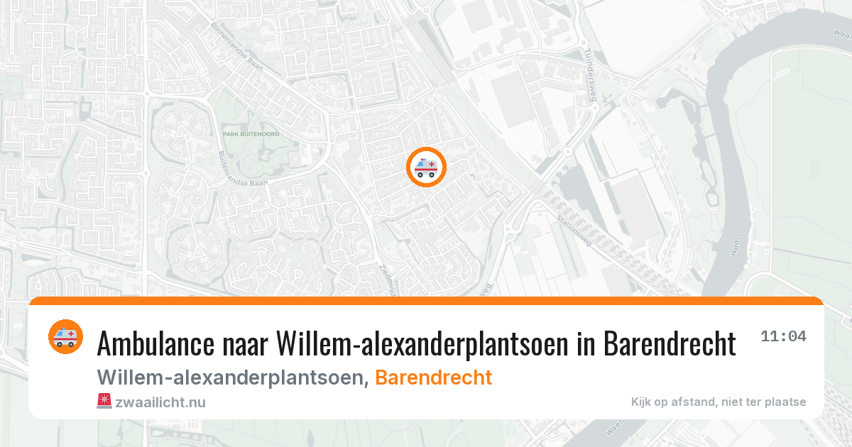 Ambulance naar Willem-alexanderplantsoen in Barendrecht — 20 jul 2026