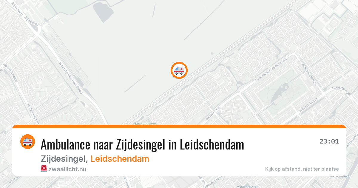 Ambulance naar Zijdesingel in Leidschendam — 25 mei 2026