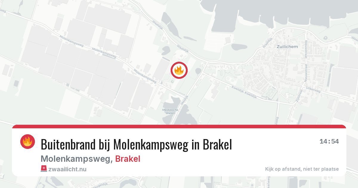 Buitenbrand bij Molenkampsweg in Brakel — 13 jul 2026