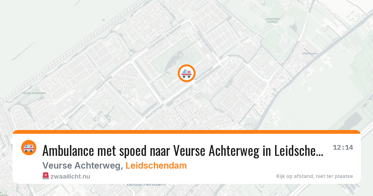 Ambulance met spoed naar Veurse Achterweg in Leidschendam — 6 jun 2026
