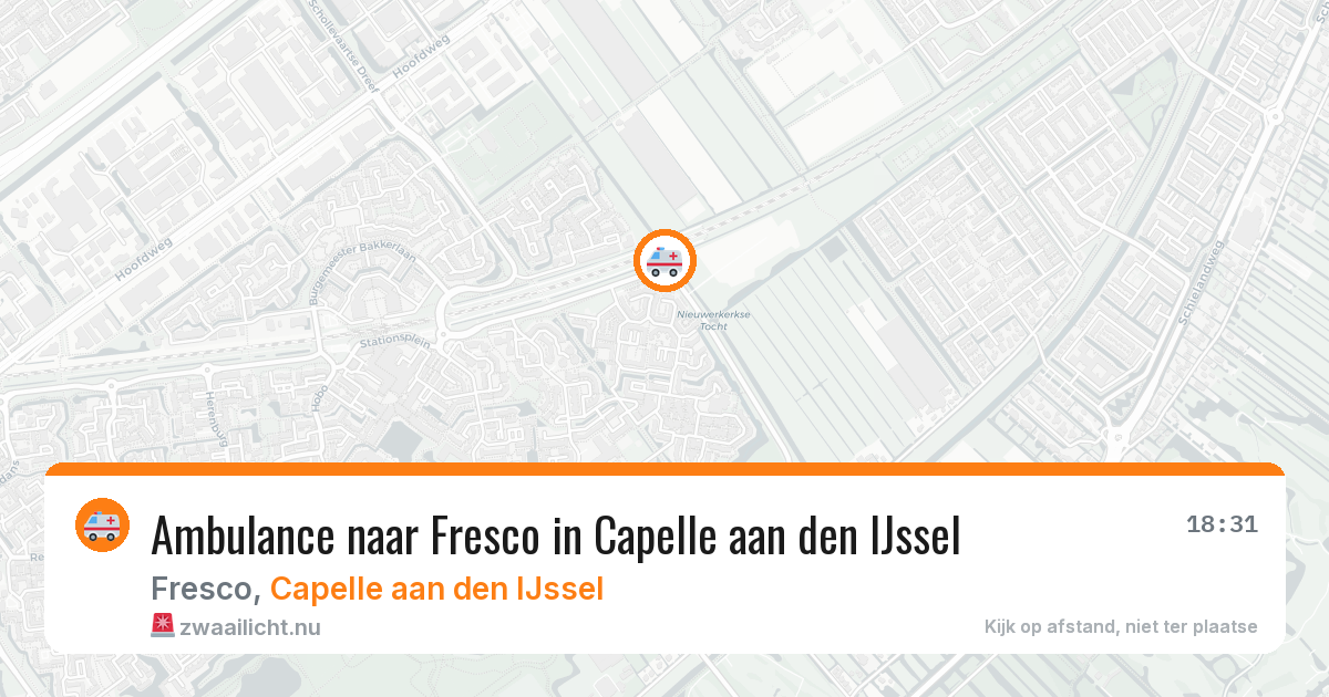 Ambulance naar Fresco in Capelle aan den IJssel — 17 jul 2026