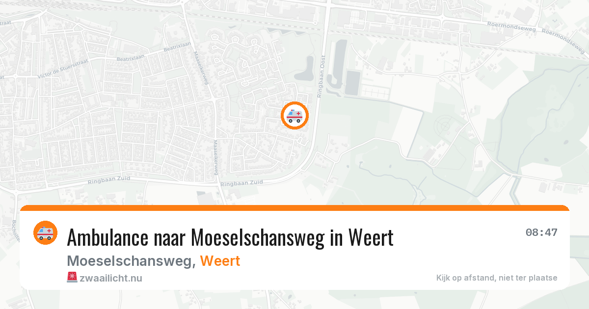 Ambulance naar Moeselschansweg in Weert — 22 jul 2026