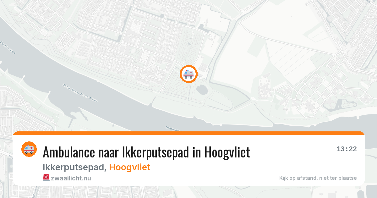 Ambulance naar Ikkerputsepad in Hoogvliet — 12 jul 2026